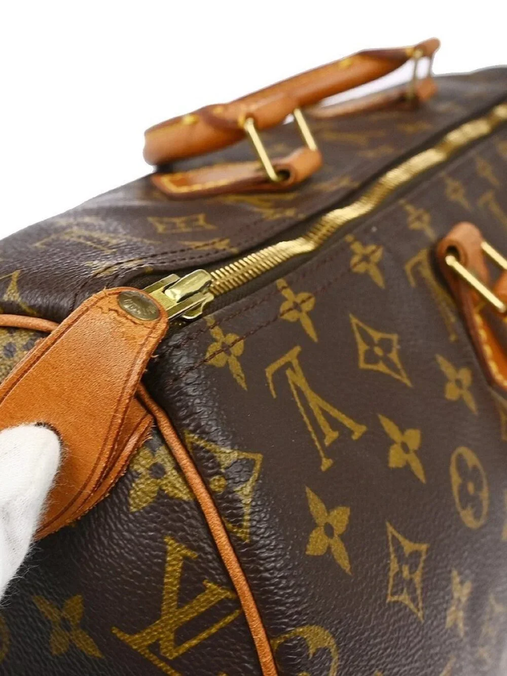 Best03 LOUIS VUITTON MONOGRAM SPEEDY 40 DUFFLE HANDBAG